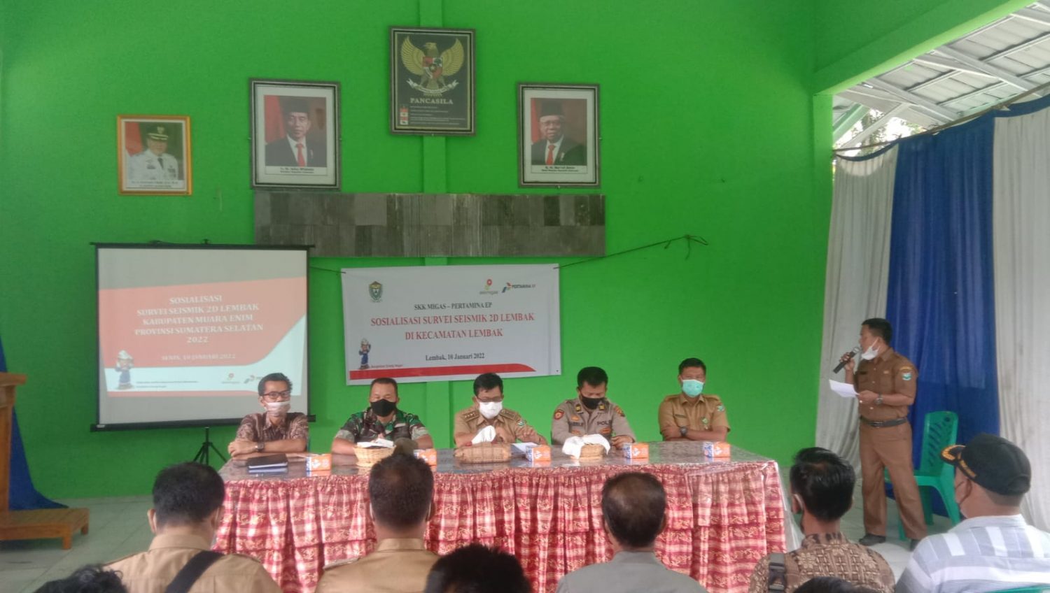 Operasional Seismik PT. BGP Indonesia Mulai Merambah ke Desa Lembak Kabupaten Muara Enim