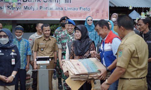 SKK Migas-Pertamina EP Limau Field Resmikan Program Bank Sampah dan MAS PEPI di Karya Mulya Prabumulih