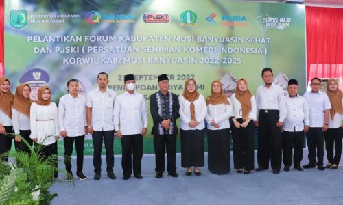 Pj Bupati, H. Apriyadi Lantik Forum Kabupaten Sehat dan Hadiri Pelantikan PaSKI Korwil Muba