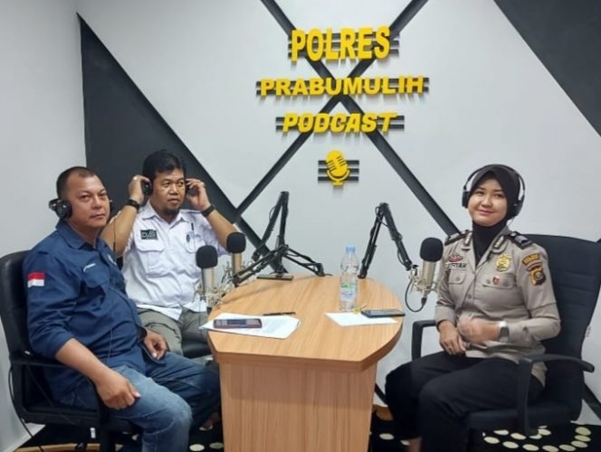 Bahas Peran Media, Polres Prabumulih Gelar Podcast Bersama PWI dan SMSI Prabumulih