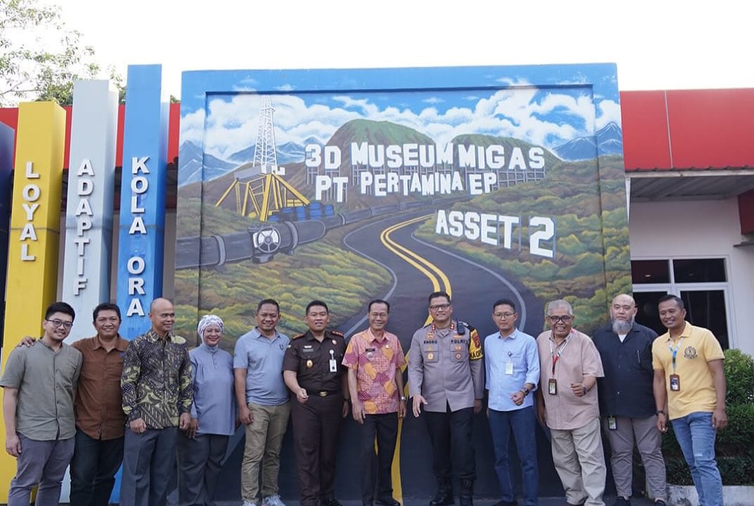 Pj Walikota Bersama Kapolres Berkunjung ke 3D Museum Migas Pertamina Prabumulih