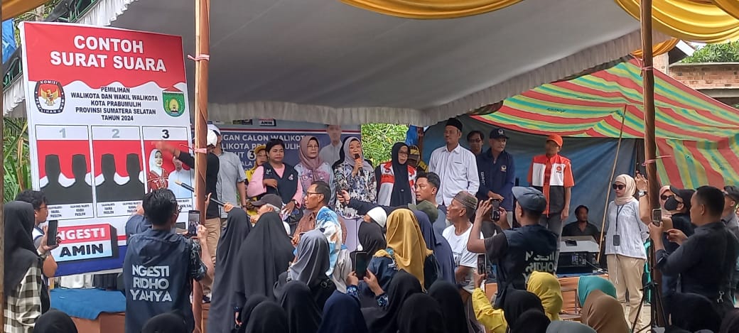 Pilih Ngesti – Amin Warga Tanjung Menang Ramai-Ramai Siap Menangkan Nomor 3