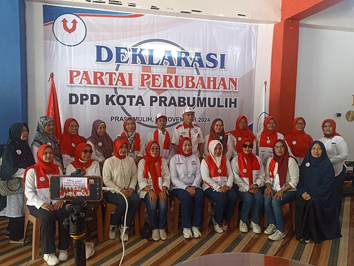 Deklarasi Partai Perubahan Kota Prabumulih, Erlan Nasir Siap Wujudkan Perubahan Lebih Baik Lagi